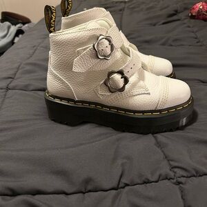 White Platform Doc Martens